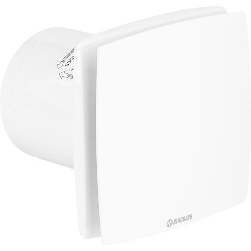 Blauberg Kleinraum-Ventilator Quatro C 100 T Nachlauf Design-Wandlüfter WC Bad