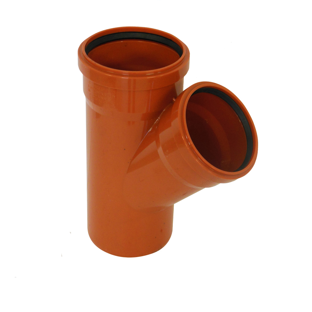 KG-Rohre KGEM - Abzweig reduziert 45° DN200x125