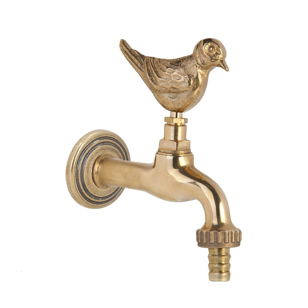 Auslaufventil "Vogel" Messing mit Wandrosette mit Schlauchverschraubung Wandanschluss 1/2"