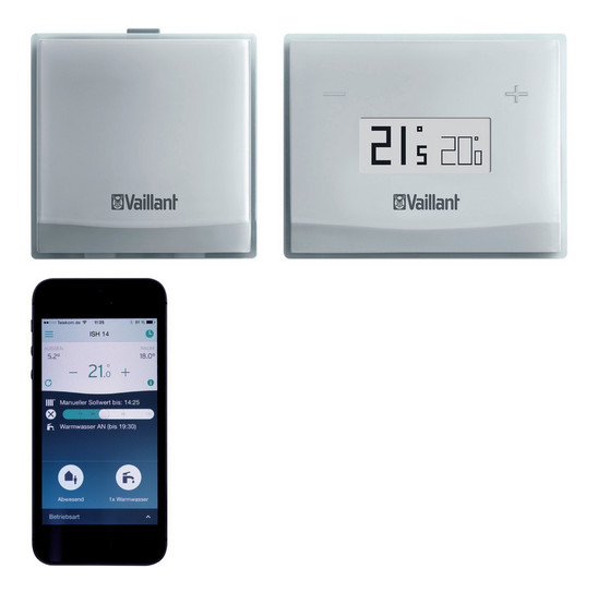 Vaillant eRELAX smarter Raumtemperaturregler WLAN Smarthome E-BUS, 1 HK, WW
