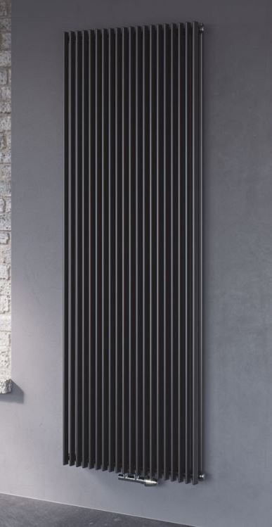 Röhrenradiator Aurora Mittelanschluss vertikal anthrazit Heizkörper Heizwand