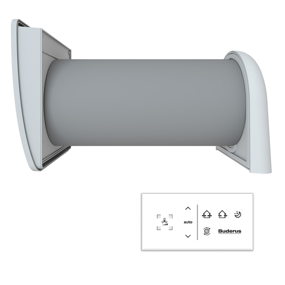 Buderus Logavent HRV126-43 D Set 2 Dezentrales Lüftungsgerät Wärmerückgewinnung