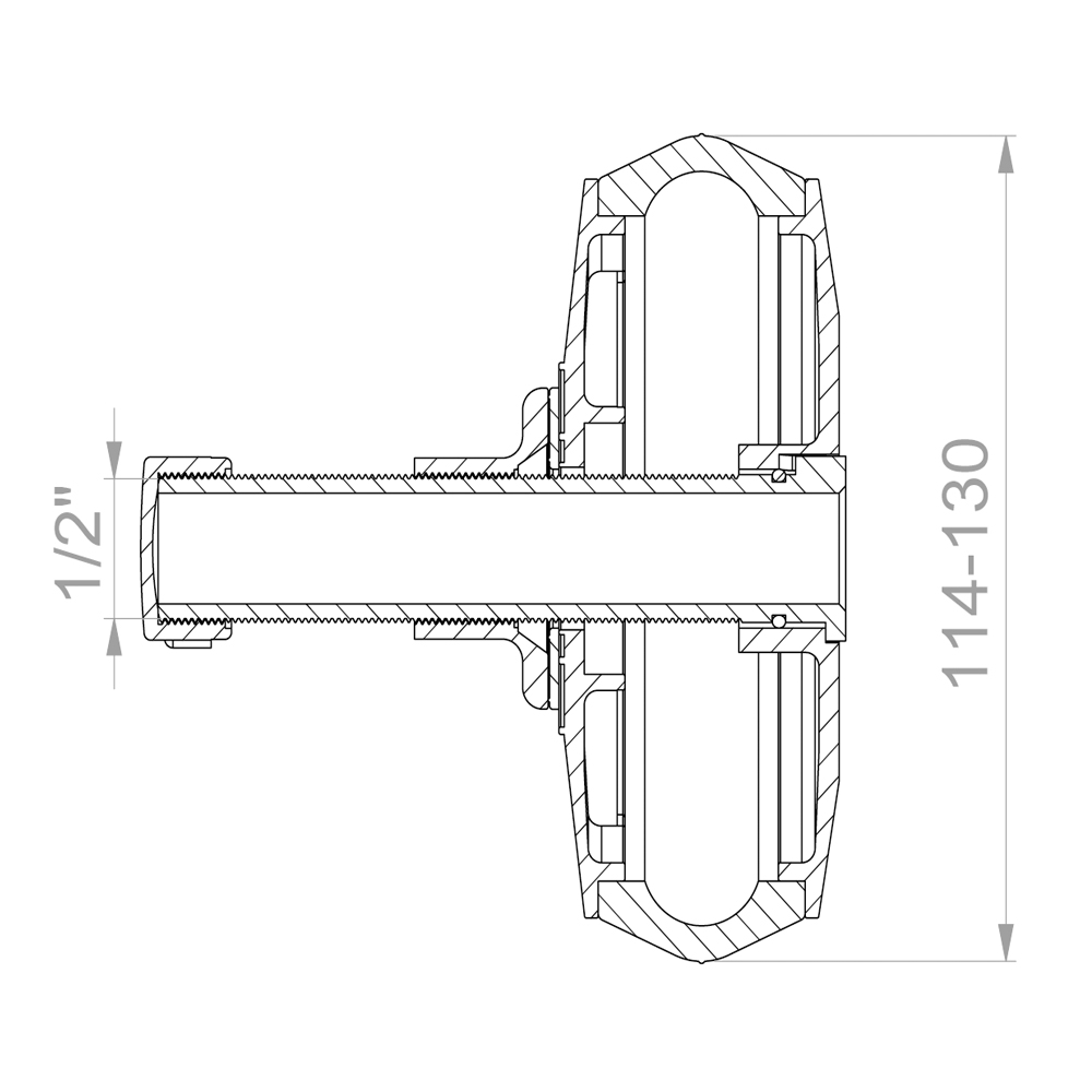 CRASSUS CRA Schnellverschlussstopfen CSV 120 PVC 114-130 mm 0,5 bar, L:100mm