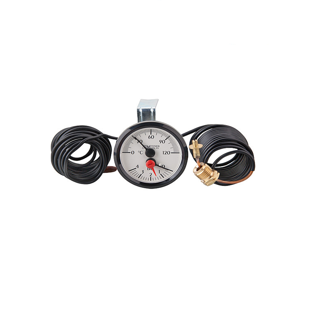 Buderus Sieger Ersatzteil Thermomanometer RD52 V2 mit Kapillarrohr Nr.: 7098311