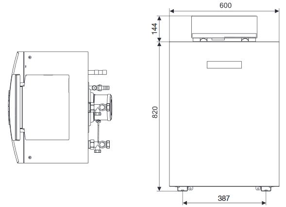 Buderus Logano plus GB212 15 kW Speicher SU160 GA-K Abgas 10 m K61