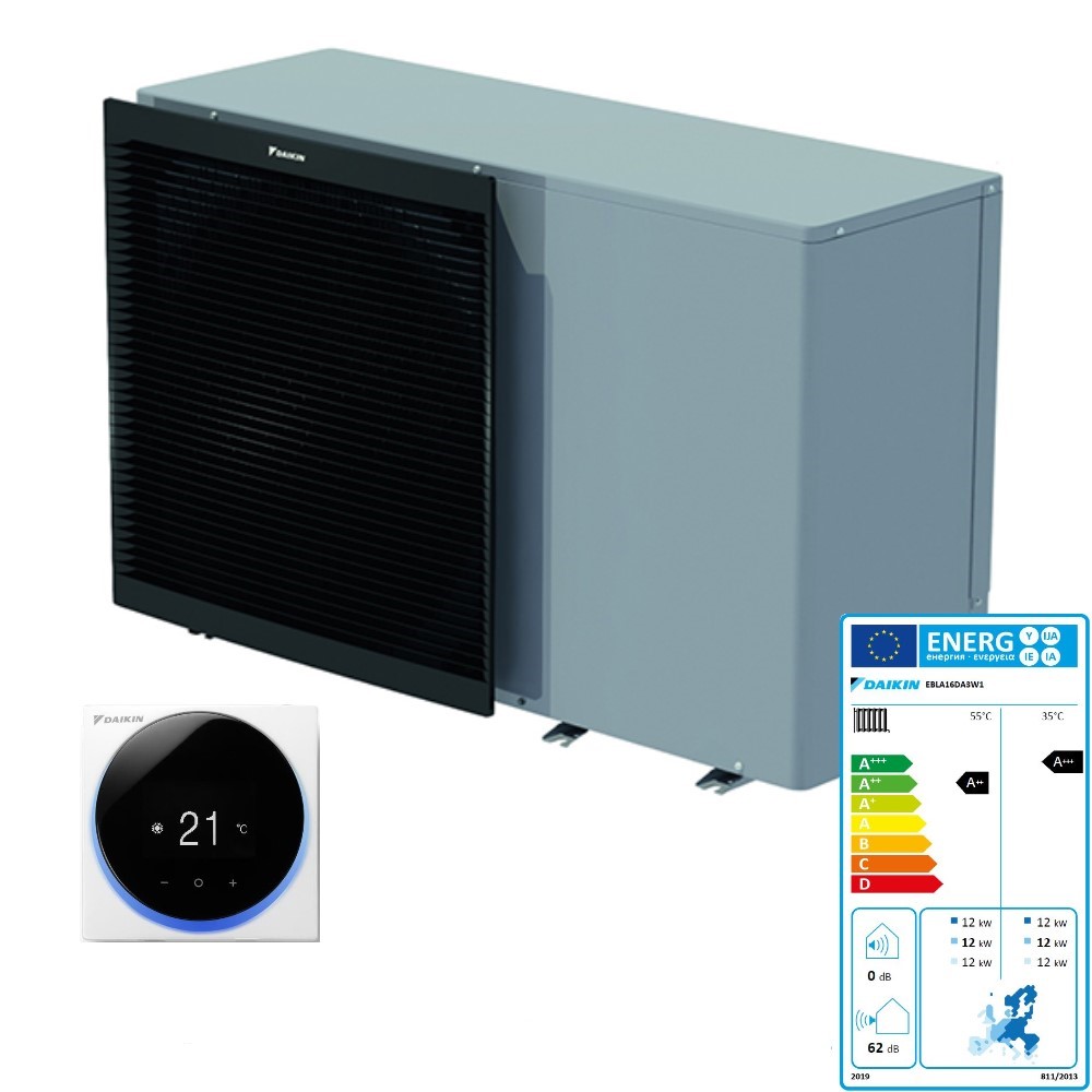 Daikin Wärmepumpe Altherma 3 M H/C 16 BUH3 EBLA16D3W1 Luft Regler Madoka