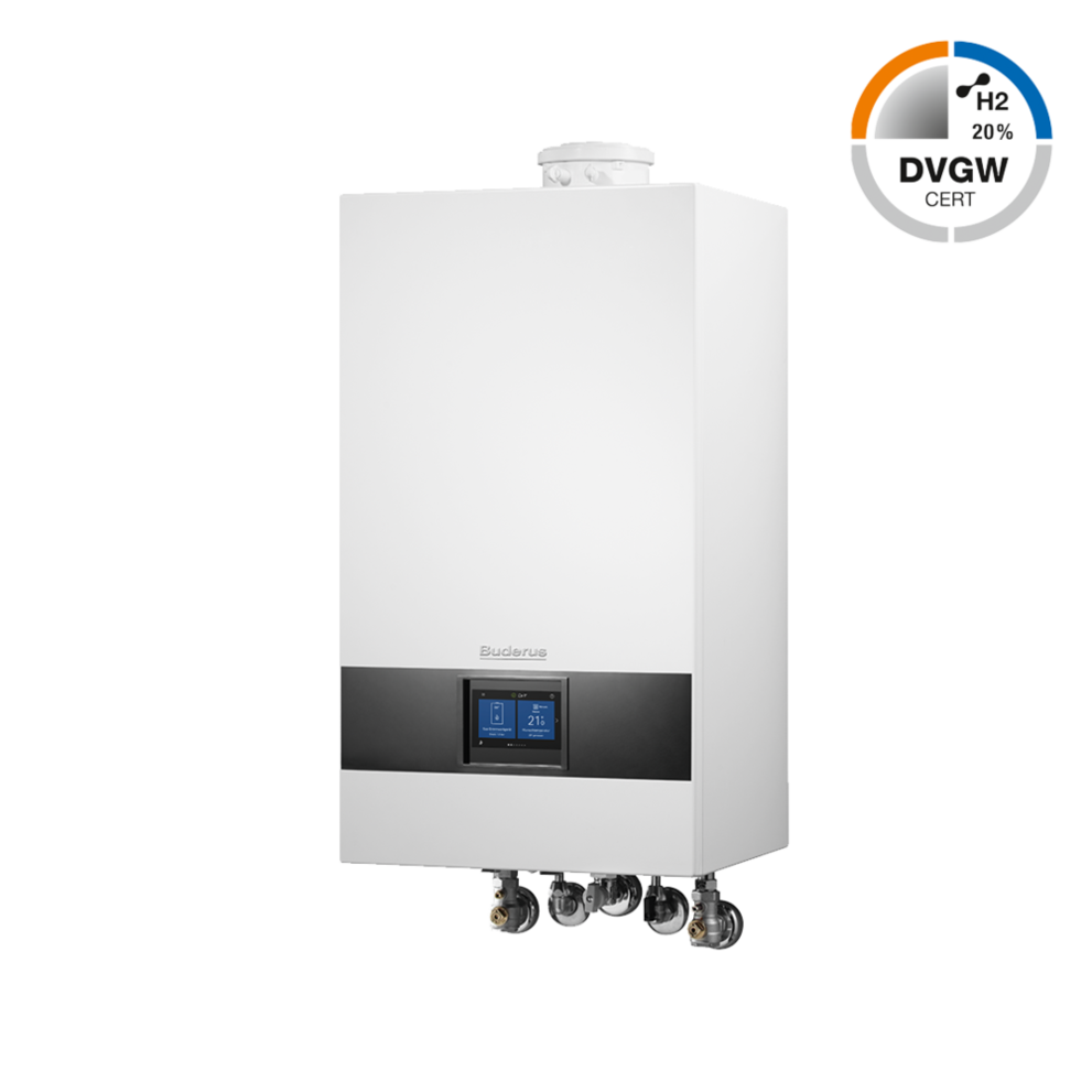 Buderus Gas Brennwert Kombigerät Logamax plus GB172i.2-20 KDW BC400 Paket W25