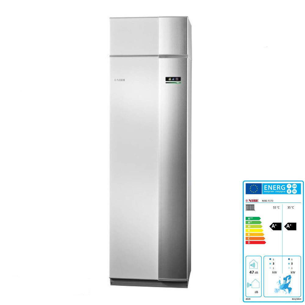 NIBE Abluftwärmepumpe Nibe F370 Heizung Lüftung Brauchwasserspeicher 4,3 kW