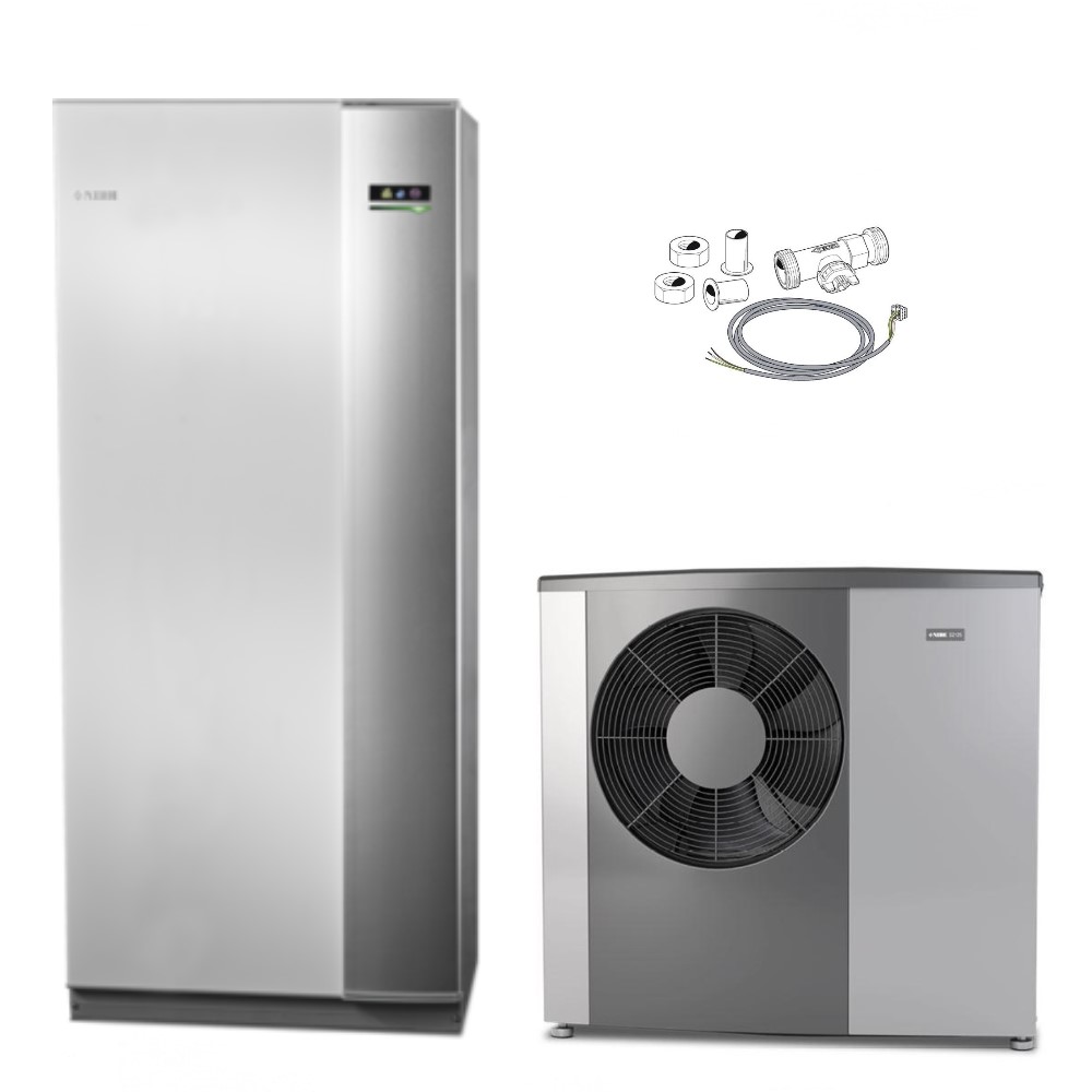 NIBE Luft Wasser Wärmepumpenpaket 2410 S2125-16 + VVM 500 + EMK 500