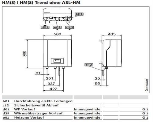 STIEBEL ELTRON Hydraulikmodul HM Trend mit integriertem WPM III für WPL-A 232805