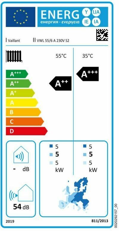 Vaillant Wärmepumpe aroTHERM plus VWL 55/6 A S2 für Hybridsystem Paket 4.3403