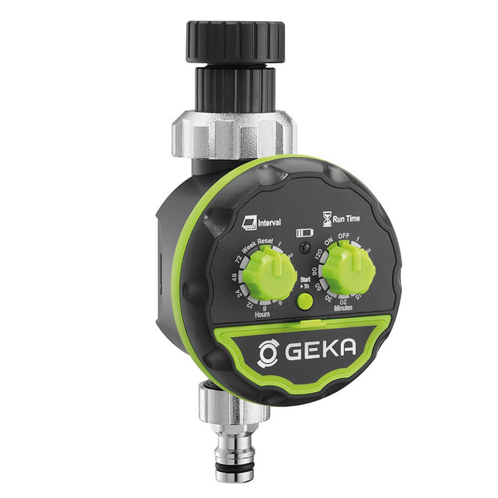 Geka Bewässerungscomputer elektronisch Einfache Einstellung mittels Drehknöpfen