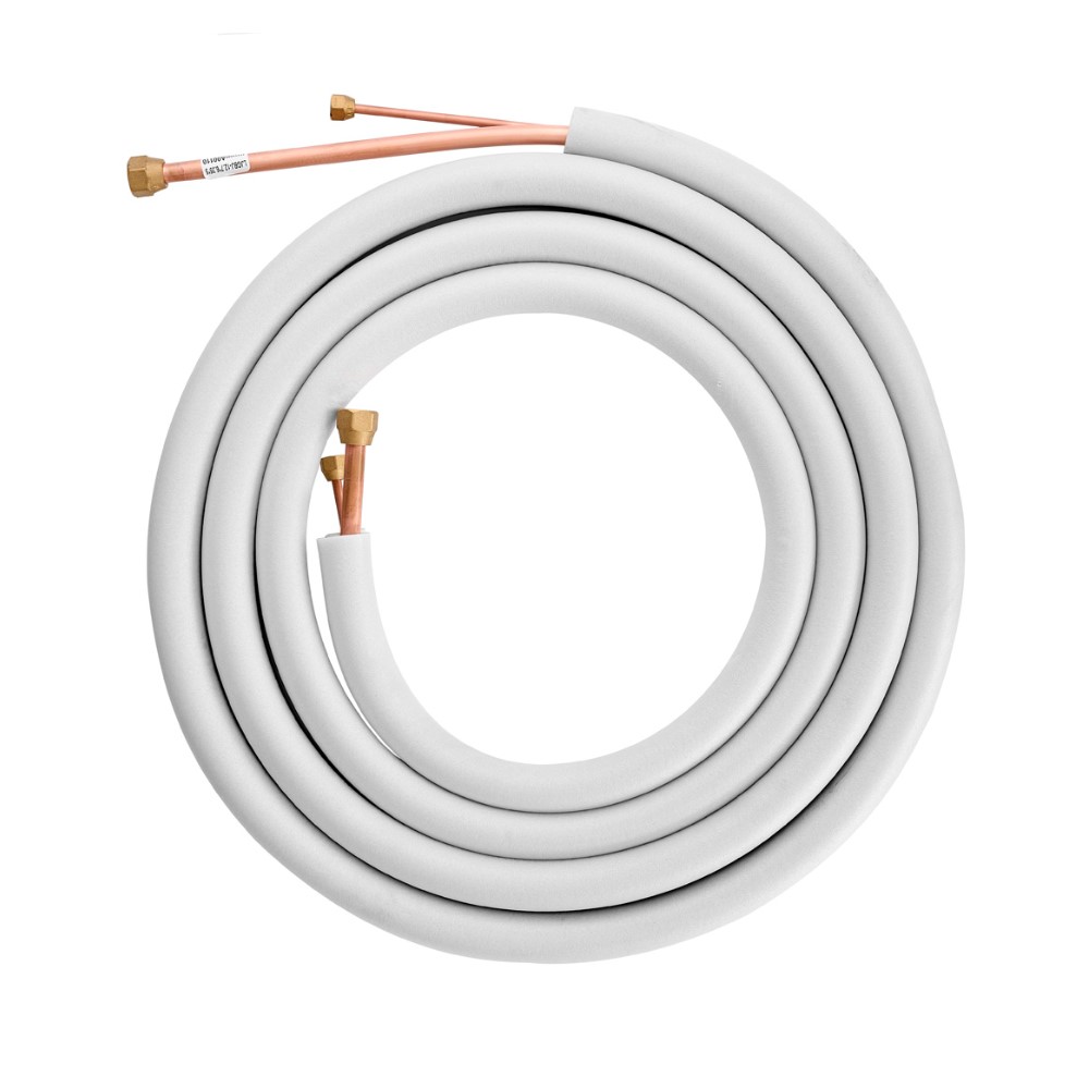 Buderus Kältemittelleitung Kälterohr Doppelrohr mit 1/4" und 1/2" 10m