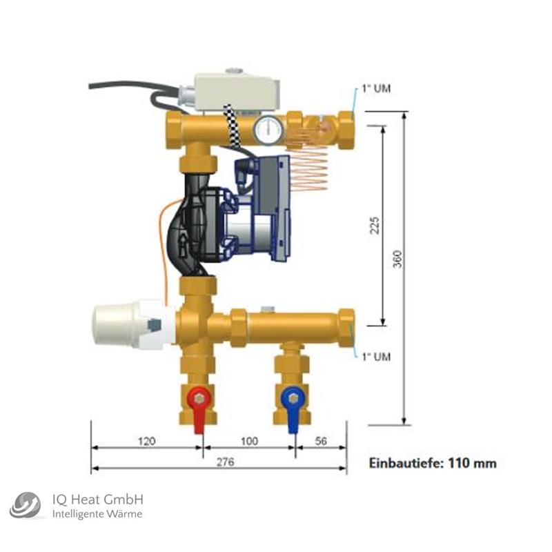 Viessmann Festwertregelstation Fußbodenheizung Wilo Yonos Para 15/6 HE Pumpe