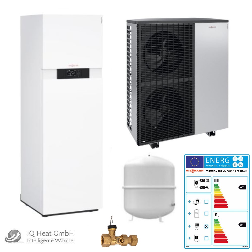 Viessmann Paket Luft Wasser Wärmepumpe Vitocal 222-A Monoblock bei A7/W35 7,0 kW