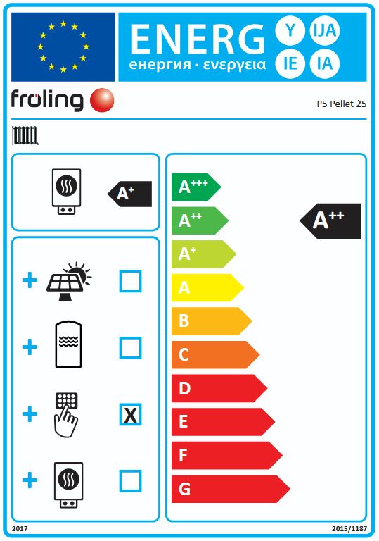 Fröling Pelletskessel P5 Pellet 25 kW N53 14105 Pelletheizung Lambdatronic 5000