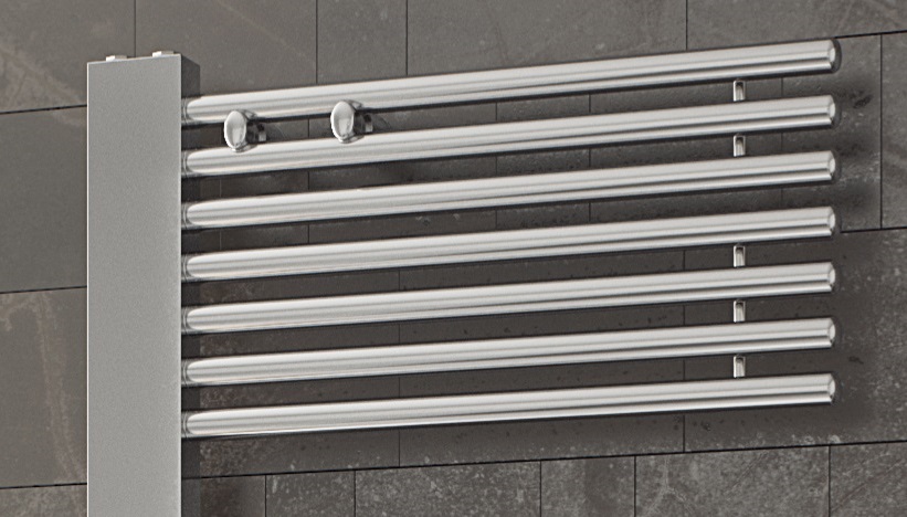 Corpotherma Badheizkörper Janus Chrom 800 x 600 x 40 mm Designheizkörper