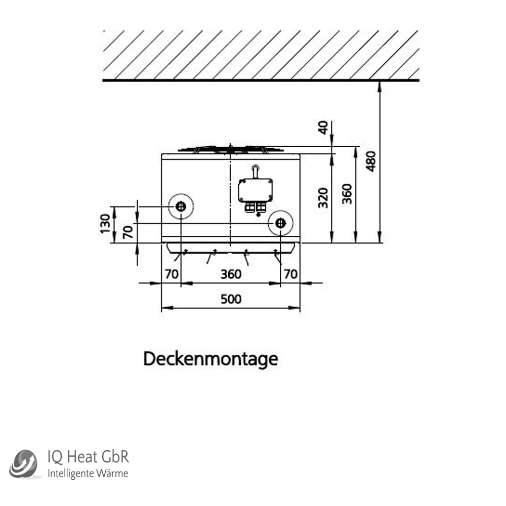 Kampmann Lufterhitzer TIP Typ P543057 WTA Cu alu. EC-Ventilator elektromech