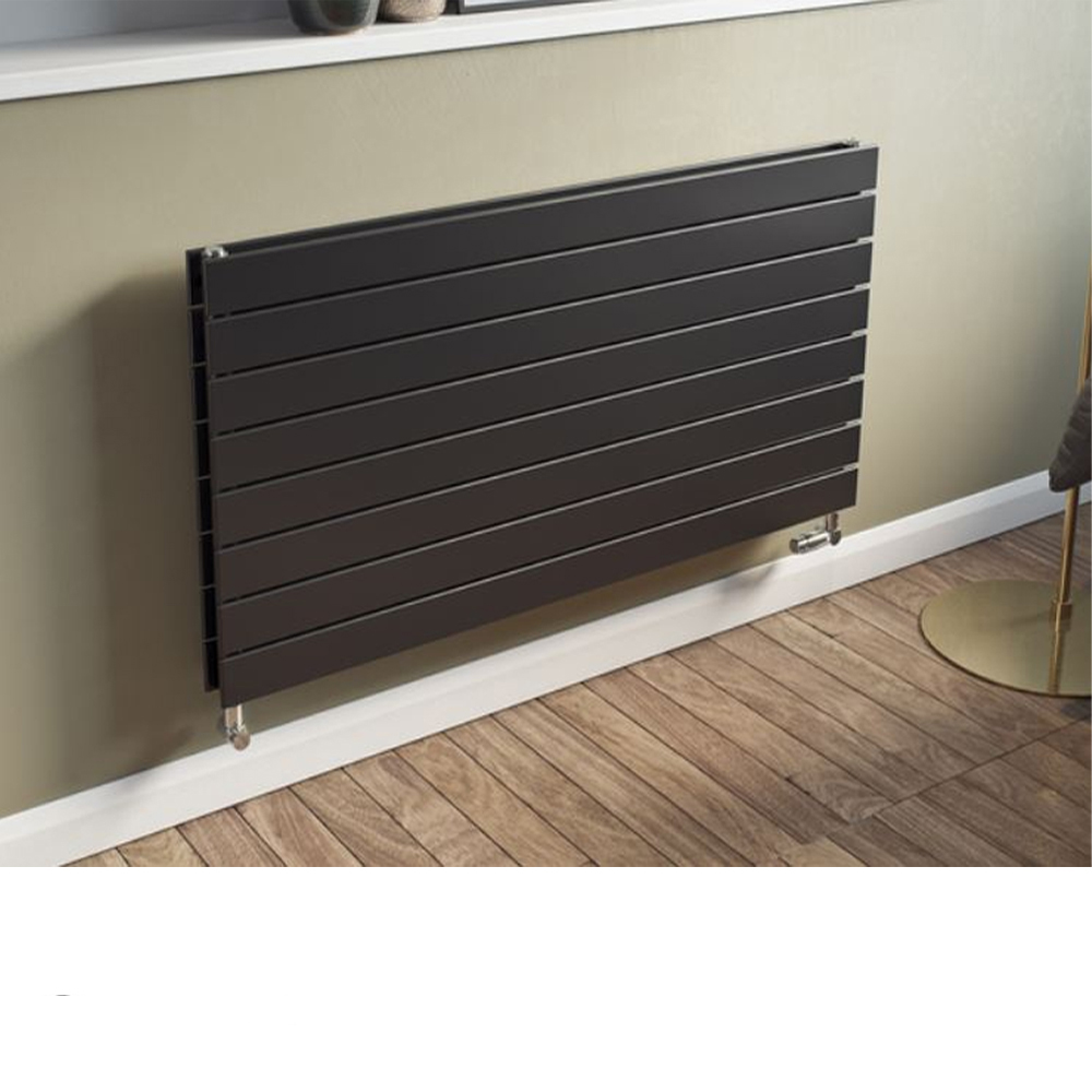 Design Paneelheizkörper horizontal Panio anthrazit Heizkörper Badheizkörper
