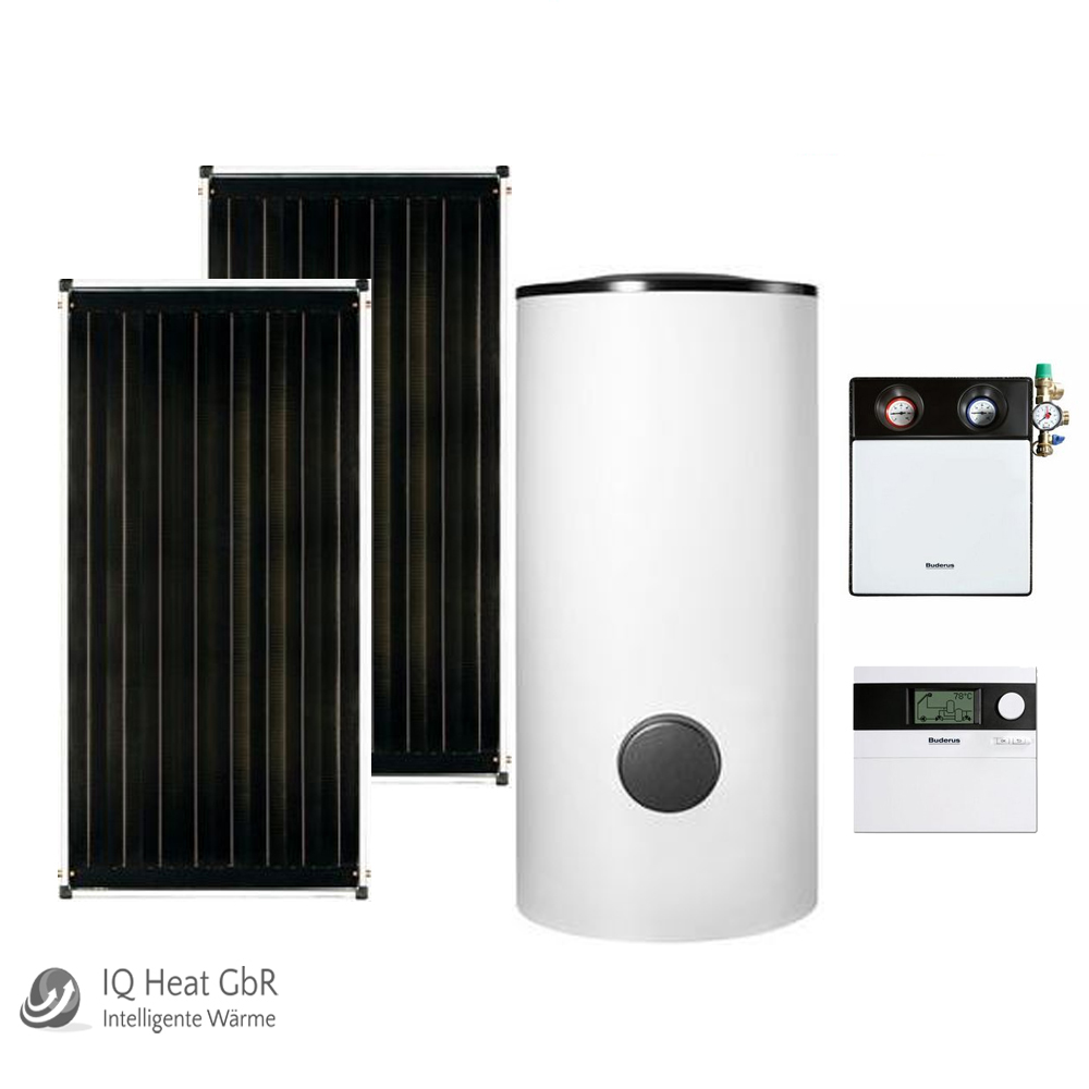 Buderus Solaranlage mit 2x CKN 2.0-s ( 4,18 m² ) + SMB 300 weiss