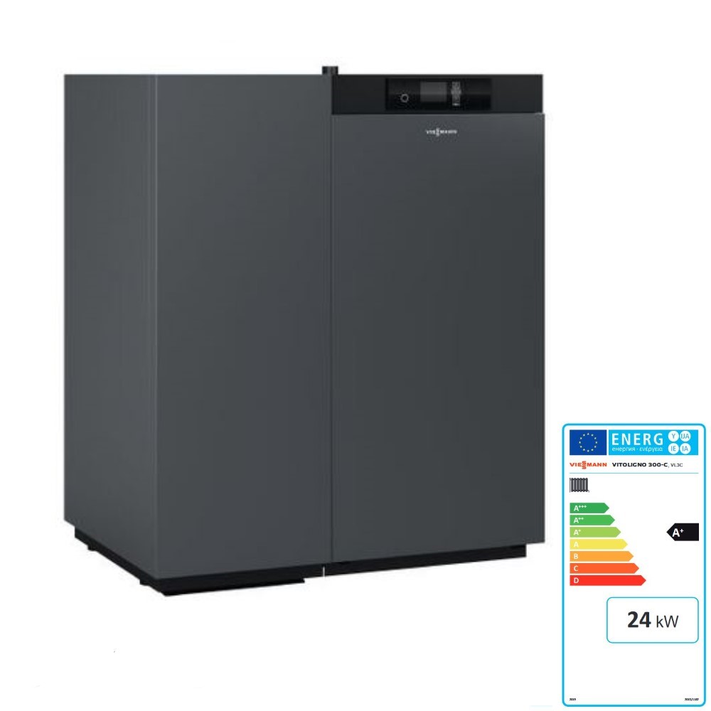 Viessmann Pelletkessel Vitoligno 300-C 24 kW Saugsystem Pelletheizung Heizkessel