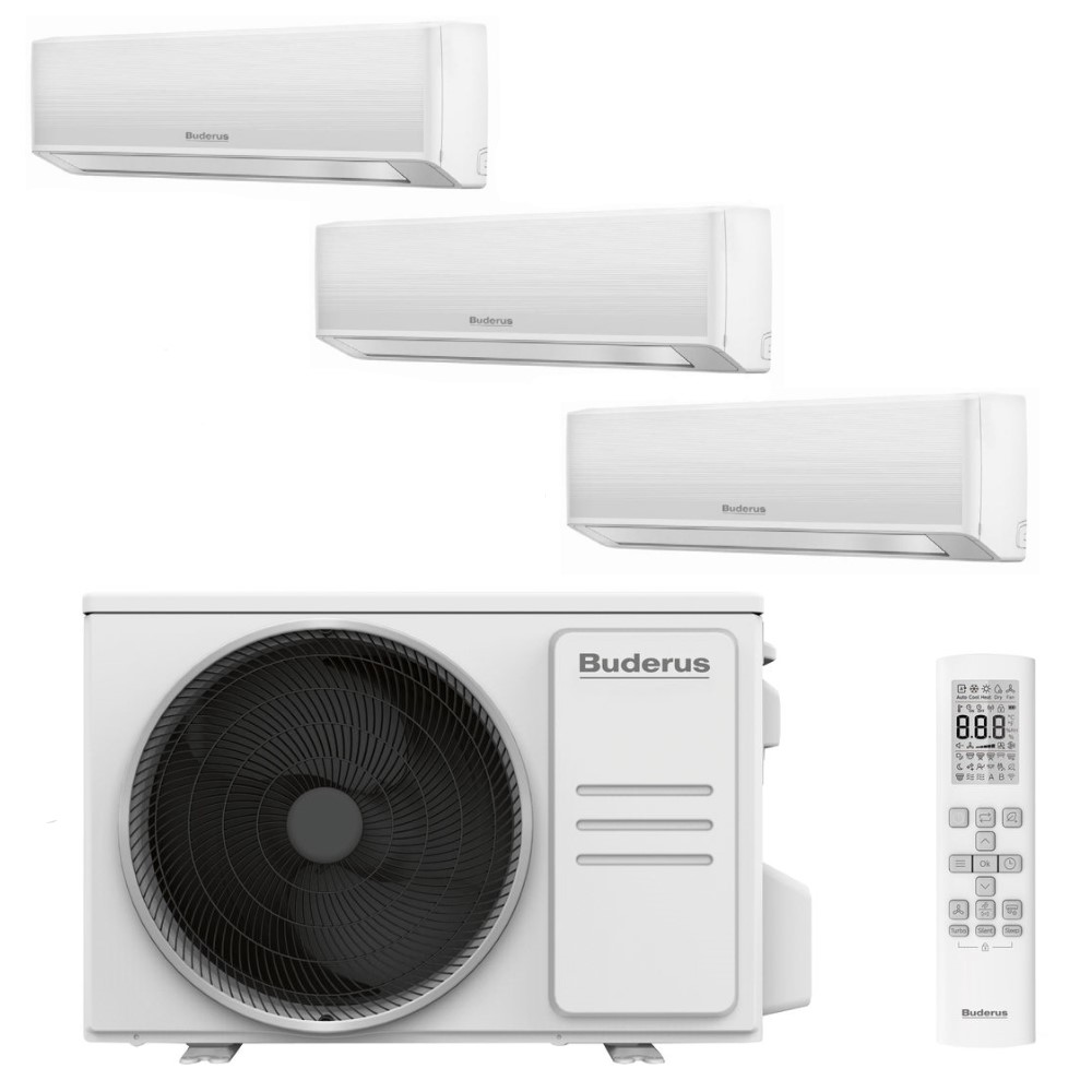 Buderus Klimaanlage Logacool Multisplit AC-7.9 MS E+ 3x AC186i.3-2,6 W weiß