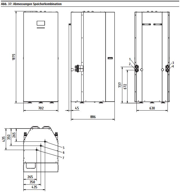 Kermi x-buffer combi pro Regelung Speicher-Systemeinheit für Wärmepumpen W30295