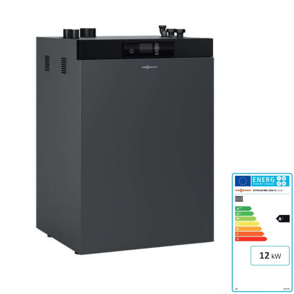 Viessmann Pelletkessel Vitoligno 300-C 12 kW Saugsystem Pelletheizung Heizkessel