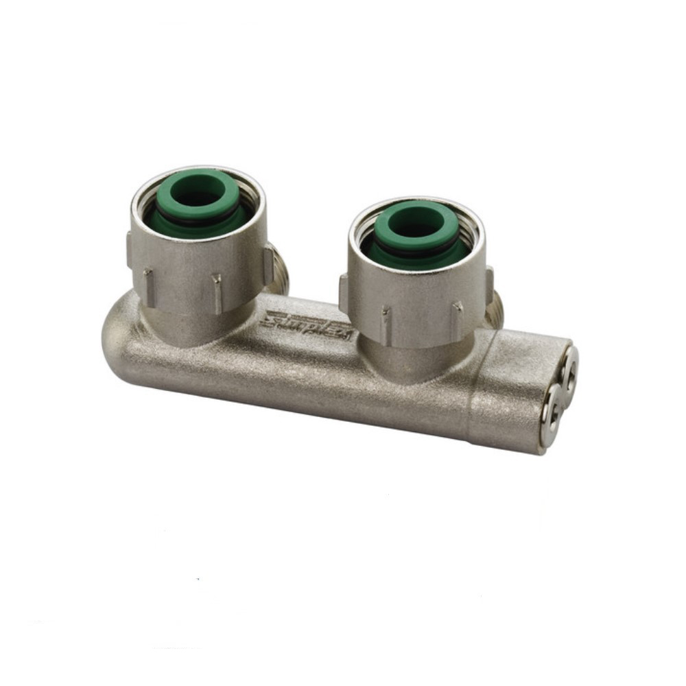 Simplex Umlenkstück Durchgang eckform für vertauschte Vor- und Rücklaufleitung