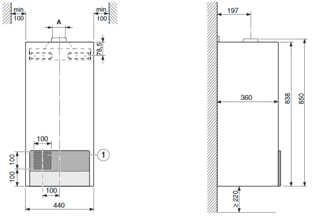 Buderus Paket W6 Logamax U154-20(K) Gas Heiztherme Etagenheizung RC200