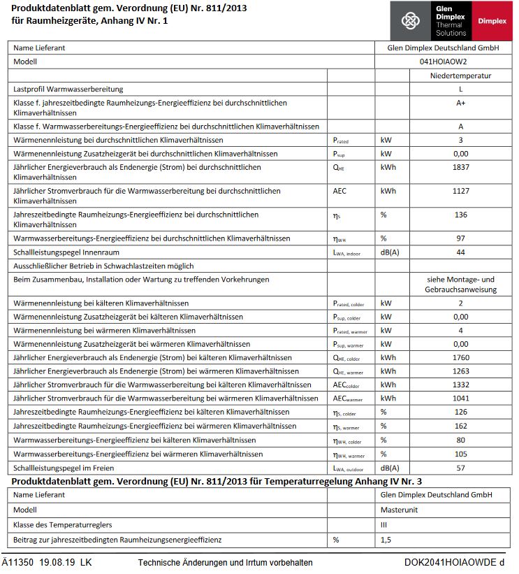 Dimplex Split Wärmepumpe System M Compact 4,6kW A2/W35 Graualu mit Tower WW