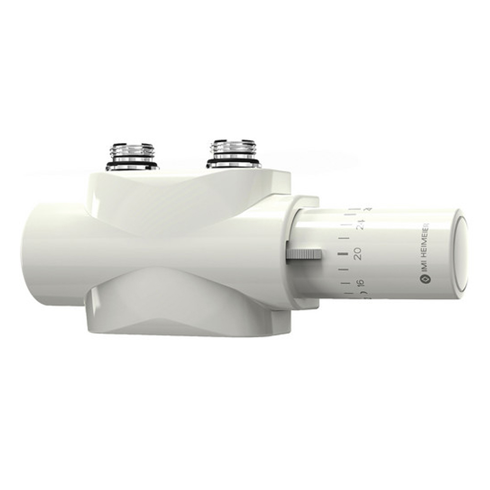 HEIMEIER Multilux 4 Set Halo Zweirohr weiss Multiblock Design Armatur Bad