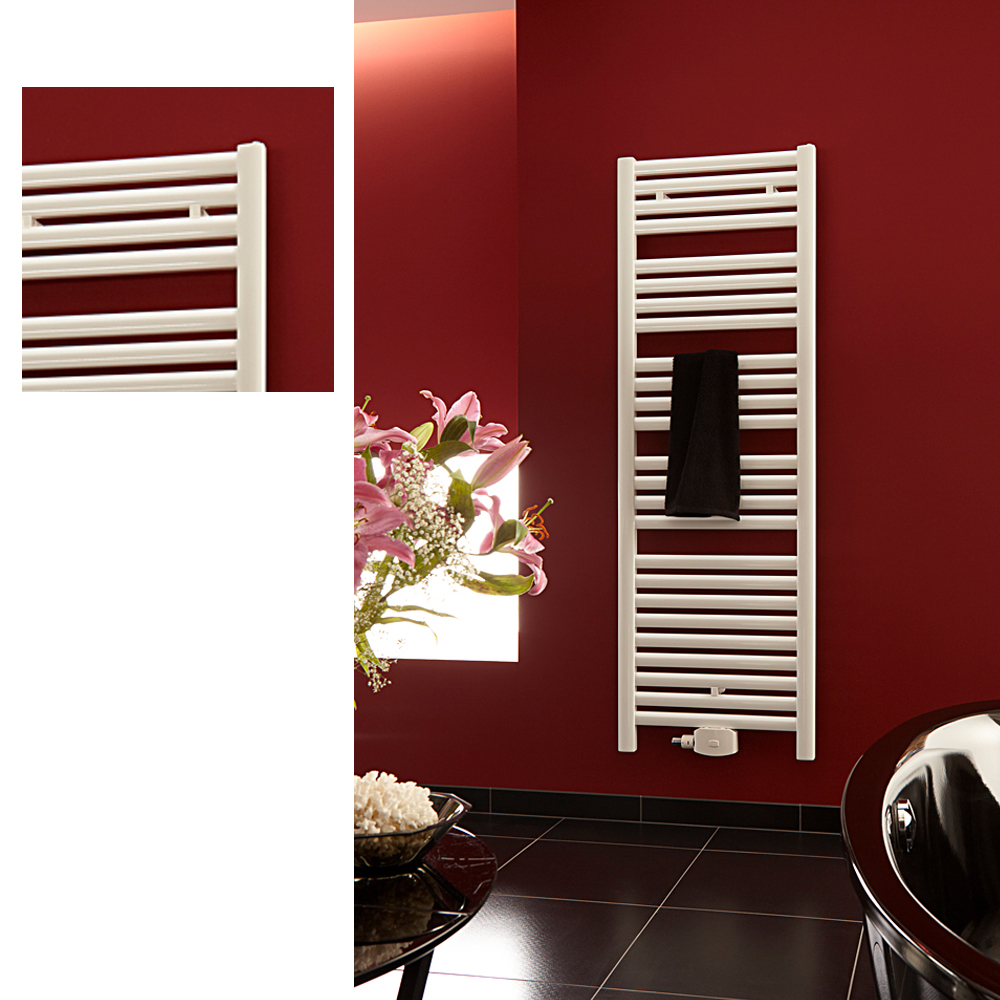 BEMM Duamo Design Badheizkörper weiß Heizkörper Handtuchwärmer Mittenanschluß
