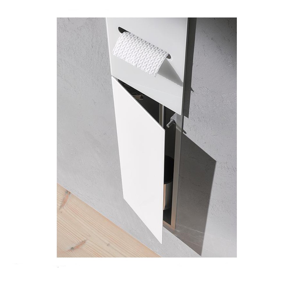 WC Modul emco asis 2.0 Unterputz Tür links Höhe 811mm optiwhite Wandcontainer