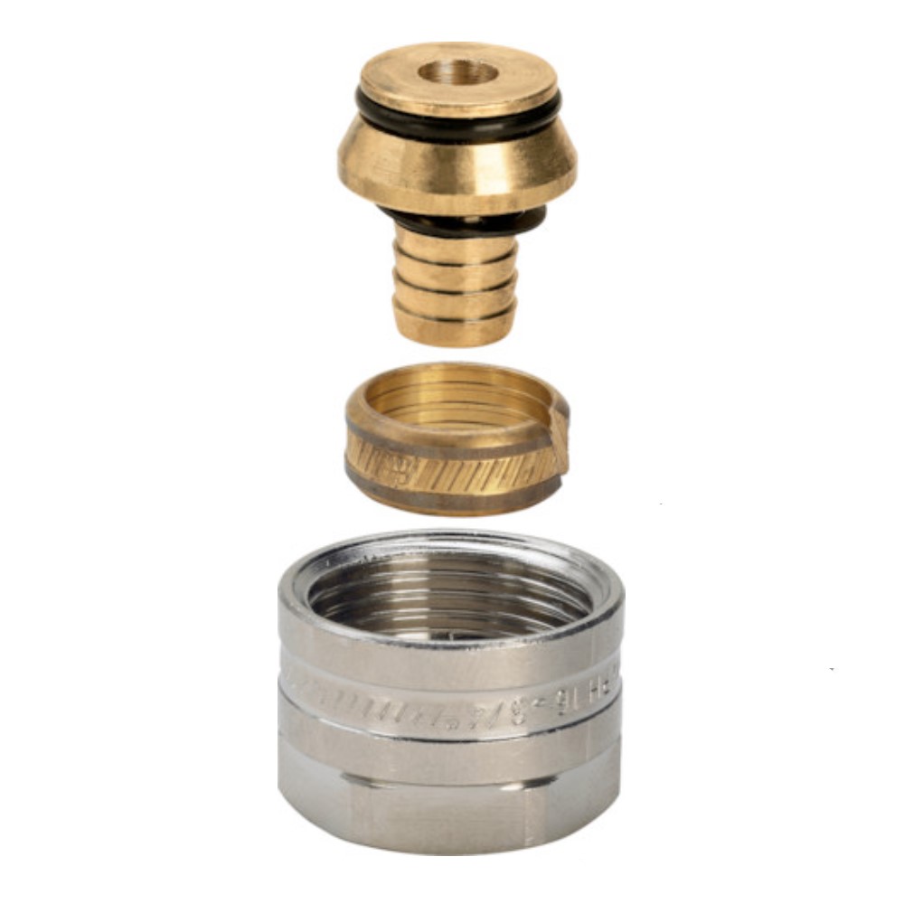 VIEGA FONTERRA Verschraubung 1037 G3/4" Eurokonus x 17x2,0 mm Messing vernickelt