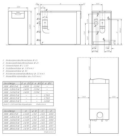 Vaillant Gas Brennwertkessel ecoCRAFT exclusiv VKK 806/3-E 80,0 kW Paket 2.41/4