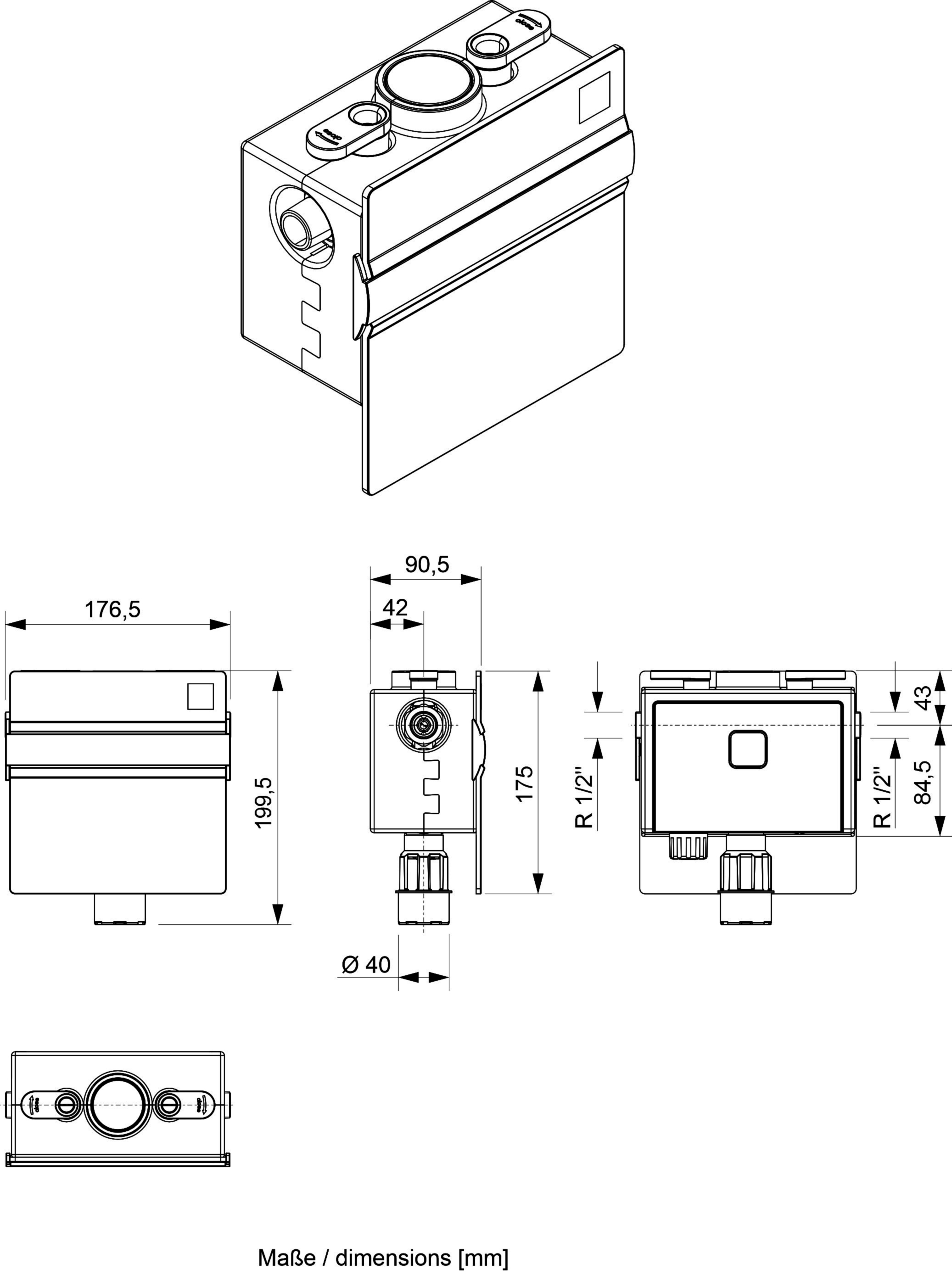 Füllcombi Comfort CA A24 DN 15(1/2") mit Manometer 360 Grad drehbar 6828.15.888