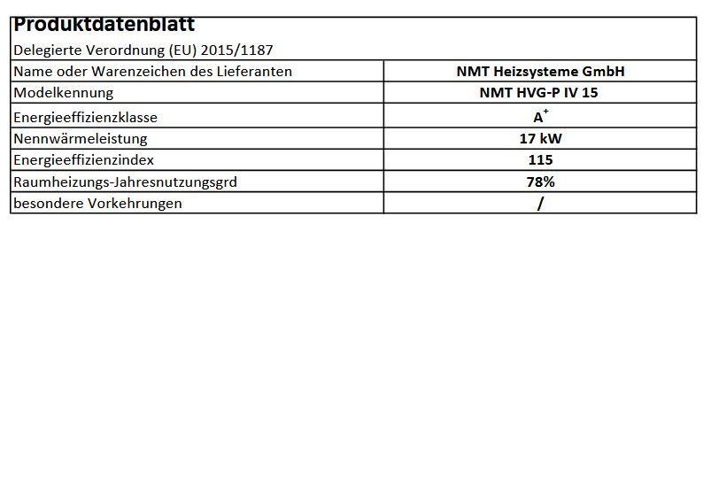 NMT Kombikessel HVG Pellet IV 15 Lambdasonde NMT-HVGP-IV-15 Holz/Pellets 17/17kW