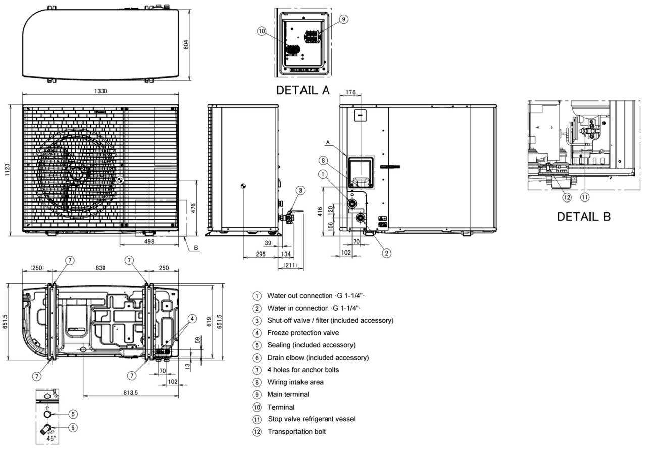 Daikin Altherma 4 Wärmepumpe 6 kW Außengerät Hydro Monoblock H/C R290 EPSK06AV3