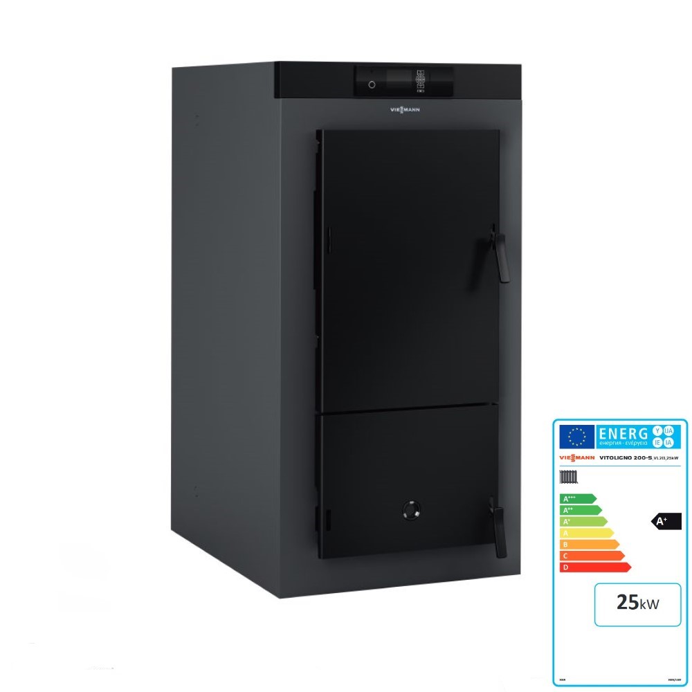 Viessmann Holzvergaser Vitoligno 200-S 25 kW Scheitzholz ohne Partikelabscheider