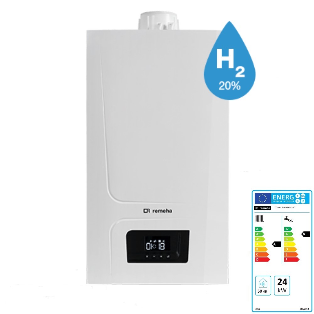 Remeha Gas Brennwert Kombiheizkessel Tzerra Ace-Matic 28 C 28 kW 7825256 Remeha Gas Brennwert Kombiheizkessel Tzerra Ace-Matic 28 C 28 kW 7825256