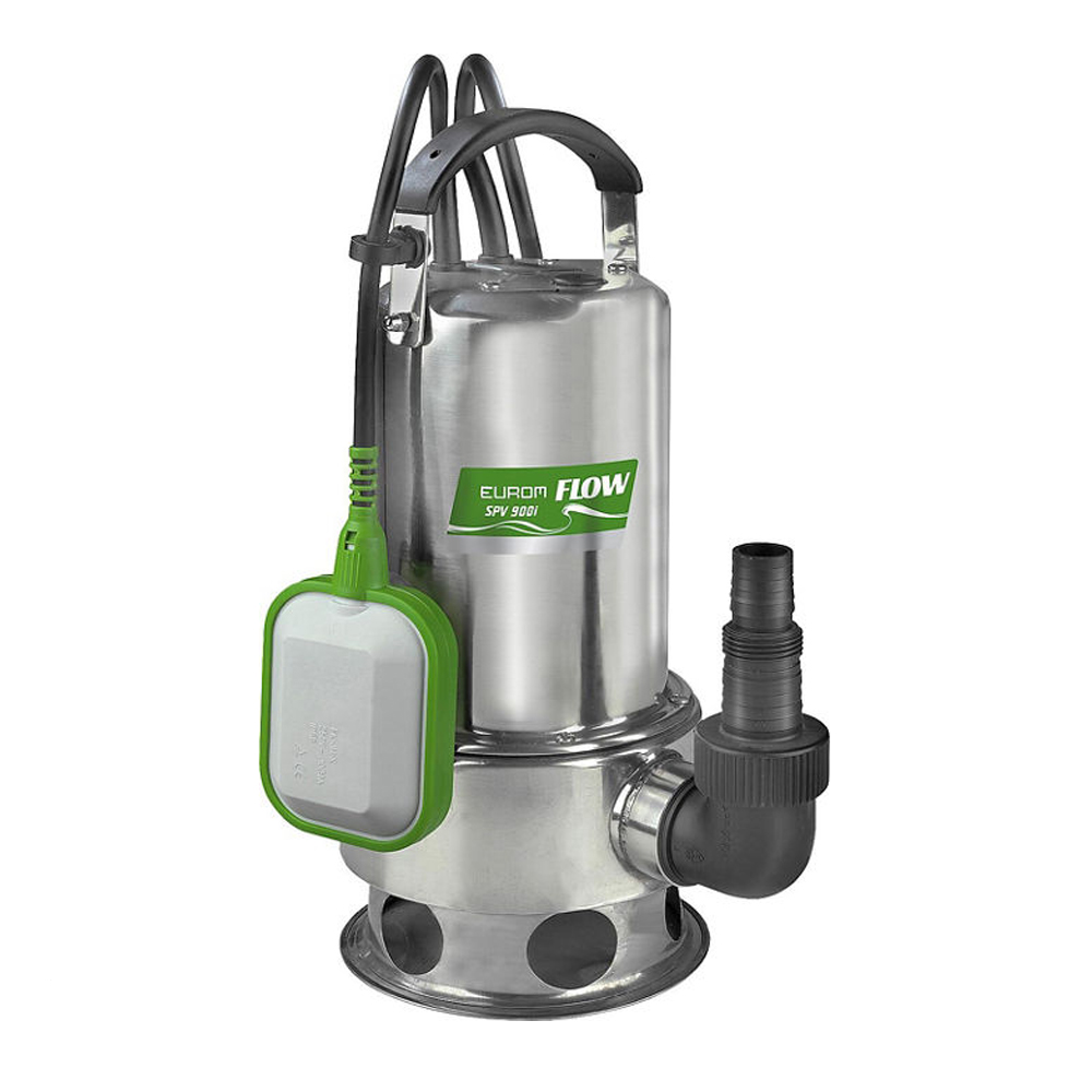 Eurom Schmutzwassertauchpumpe Flow SPV 900i mit Schwimmschalter