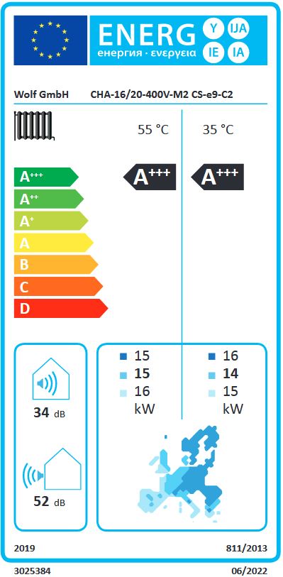 Wolf Wärmepumpe CHA-Monoblock 16/20 (400V) mit E-Heizelement 9 kW 9147922