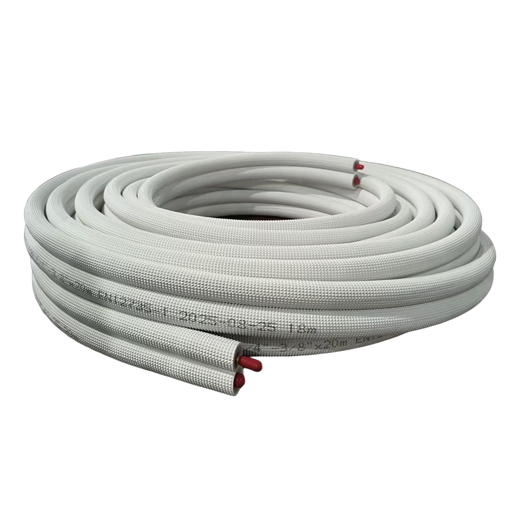 LUVAQ Klimaanlage Kältemittelleitung Kälteleitung Kupfer isoliert 1/4" x 3/8"