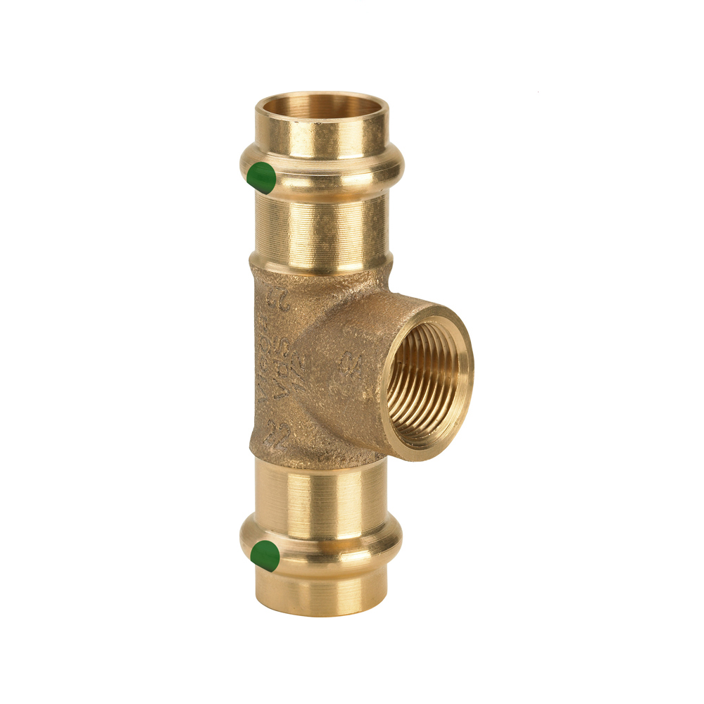 Viega Pressfitting T-Stück 22 mm x 1/2" x 22 mm
