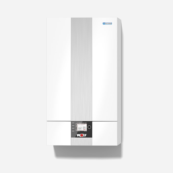 Wolf Paket Gas Brennwerttherme CGB-2-14 Bedienmodul BM-2 Aufputz 8615008F03