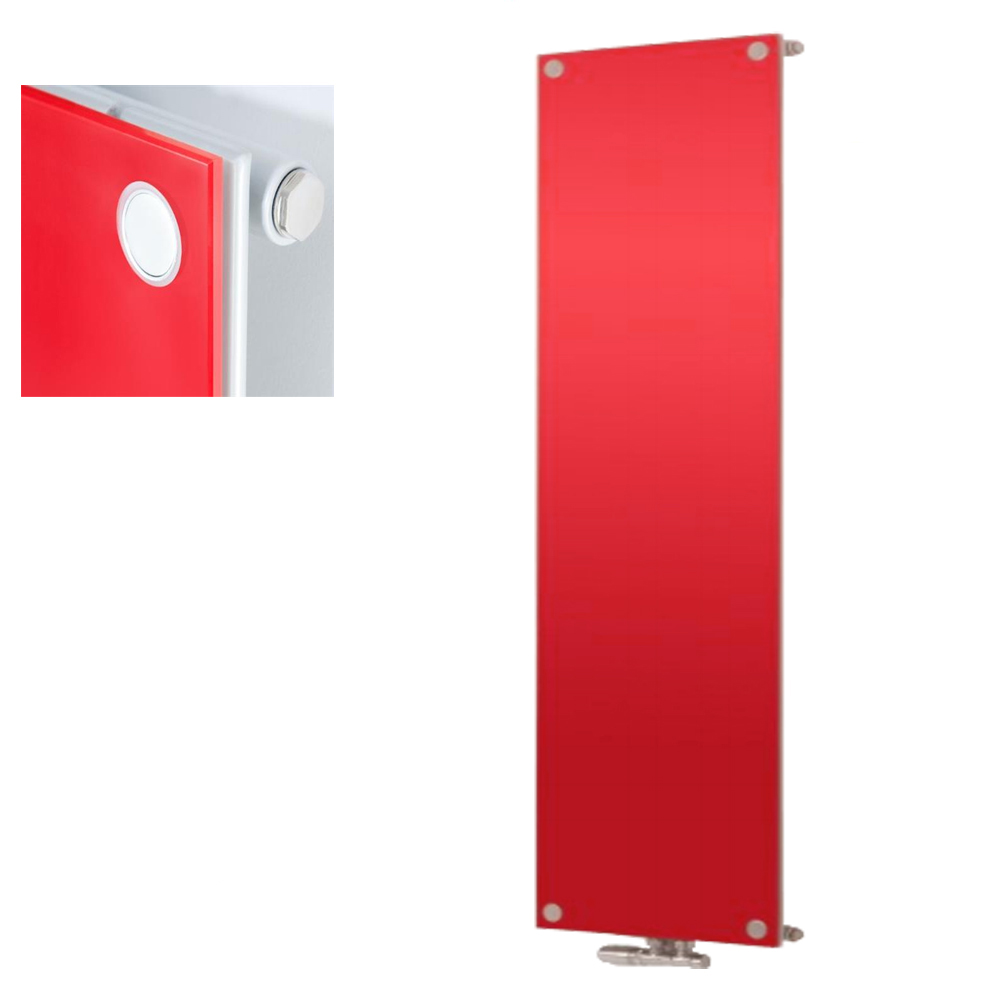 Design Paneelheizkörper Panio Crystal Basic mit Glasfront Vertikalheizkörper