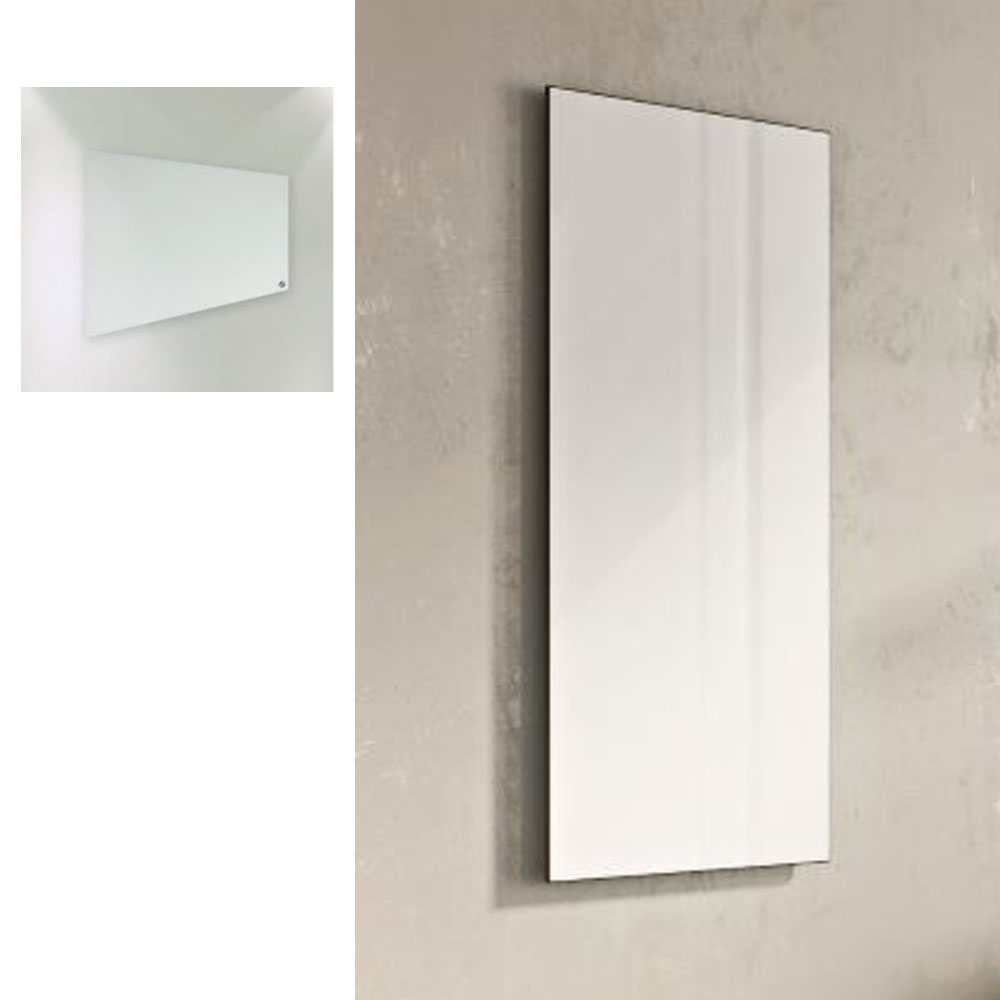 Corpotherma Infrarotheizkörper Infrarot Glaspaneel weiß 350 W 600 x 600 x 25 mm