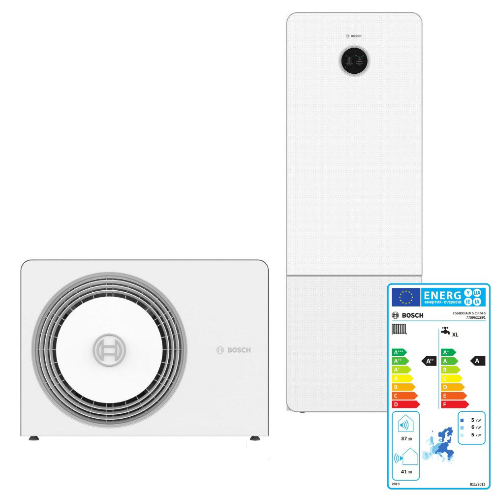 BOSCH Luft Wärmepumpe AW 5 OR-S CS6800iAW 12 M Monoblock Paket BOPA CS765