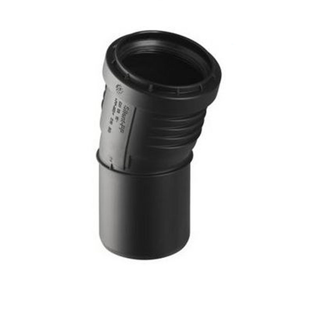 Geberit Silent PP schallgedämmtes Abflussrohr Bogen mit 1 Muffe DN 75x 15°